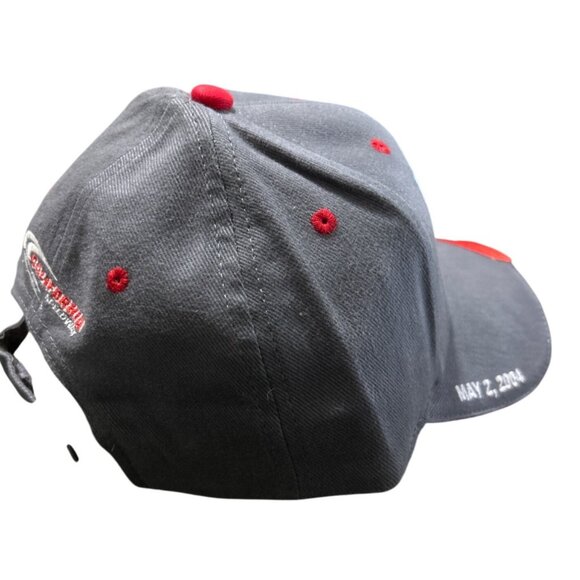 Auto Club 500 NASCAR Hat May 2 2004 Gray & Red Flames Design California Speedway - Picture 4 of 8
